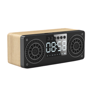 Radio Réveil Wood  Byggt -in Batteri 1200mAh