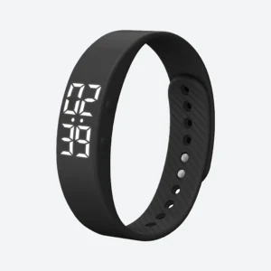 Vibrerande väckarklocka armband, färg svart
